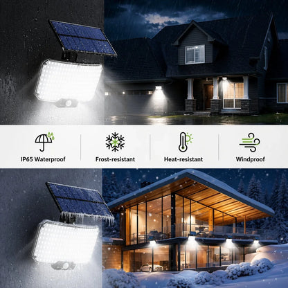 Foco solar de seguridad para pared