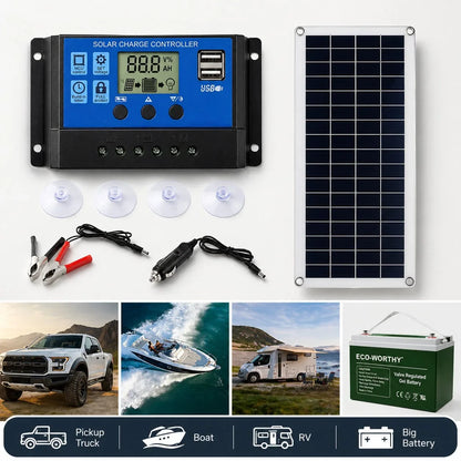 SolarMax 100 — Kit cargador solar de batería 12 V