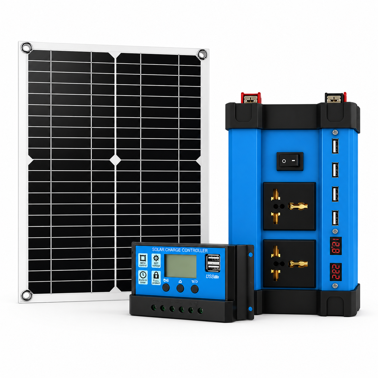 SolarMax 100 — Kit cargador solar de batería 12 V