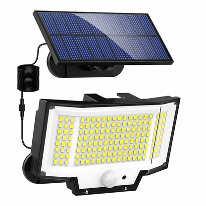 Foco solar de seguridad para pared